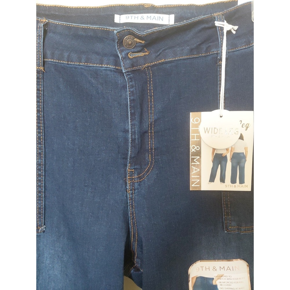 9TH &MAIN High-Rise Wide Leg Denim Size 22W NWT - Picture 2 of 8